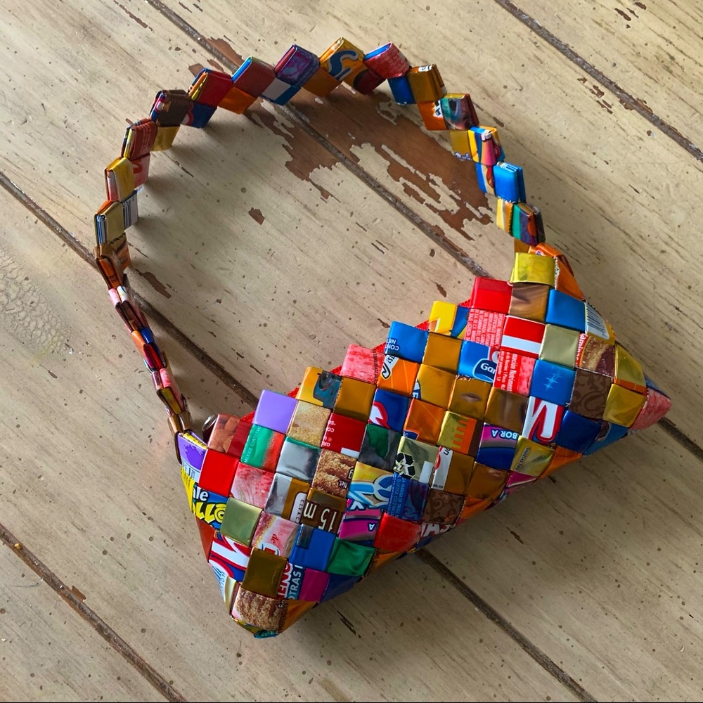 VINTAGE CANDY WRAPPER BAG